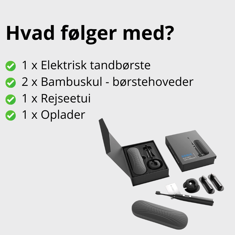 PearlWhite Elektrisk Tandbørste – Sonisk Teknologi