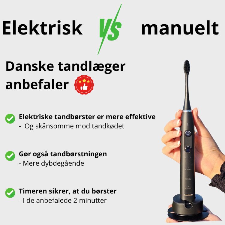 PearlWhite Elektrisk Tandbørste – Sonisk Teknologi