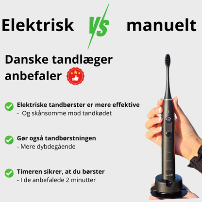PearlWhite Elektrisk Tandbørste – Sonisk Teknologi
