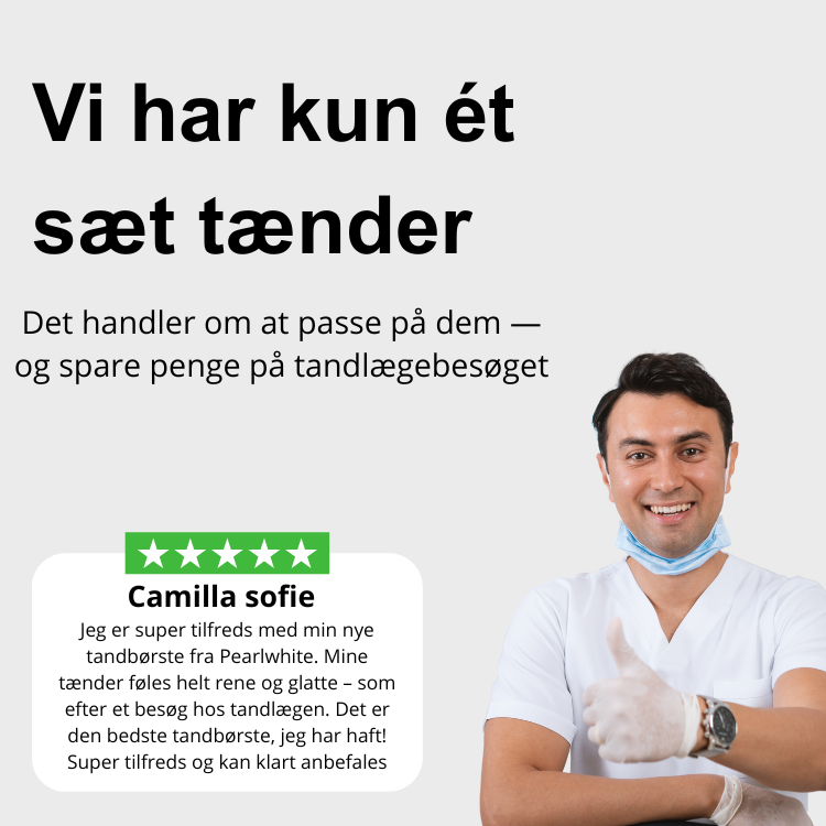 PearlWhite Elektrisk Tandbørste – Sonisk Teknologi